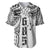 Samoa 685 Art Traditional Tattoo Pattern Baseball Jersey White Color