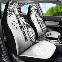 Samoa 685 Art Traditional Tattoo Pattern Car Seat Cover White Color LT03 - Polynesian Pride