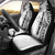 Samoa 685 Art Traditional Tattoo Pattern Car Seat Cover White Color