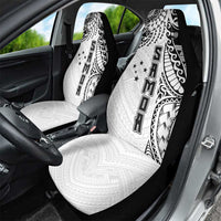Samoa 685 Art Traditional Tattoo Pattern Car Seat Cover White Color LT03 - Polynesian Pride