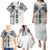 Samoa 685 Art Traditional Tattoo Pattern Family Matching Puletasi and Hawaiian Shirt White Color