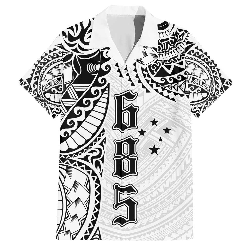 Samoa 685 Art Traditional Tattoo Pattern Hawaiian Shirt White Color LT03 White - Polynesian Pride