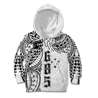 Samoa 685 Art Traditional Tattoo Pattern Kid Hoodie White Color LT03 Hoodie White - Polynesian Pride
