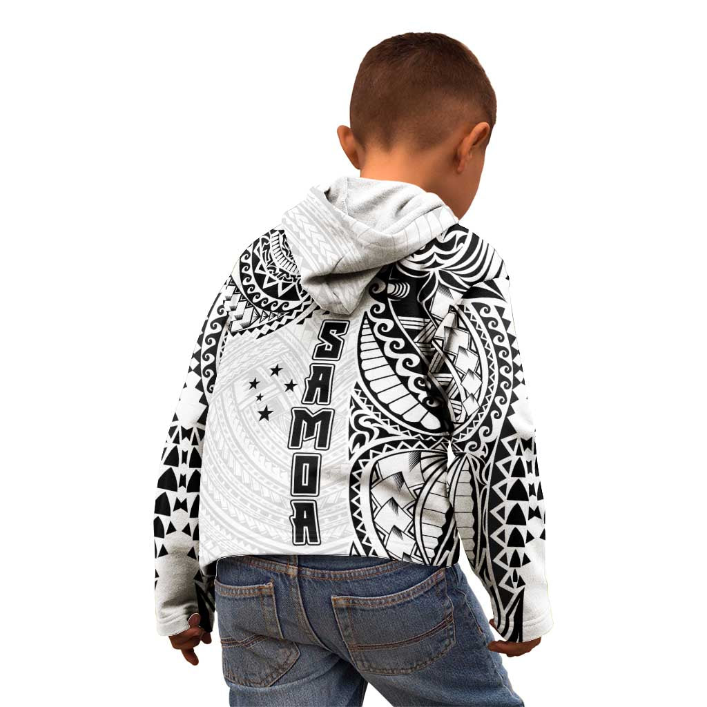 Samoa 685 Art Traditional Tattoo Pattern Kid Hoodie White Color LT03 - Polynesian Pride
