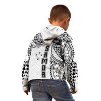 Samoa 685 Art Traditional Tattoo Pattern Kid Hoodie White Color LT03 - Polynesian Pride