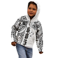 Samoa 685 Art Traditional Tattoo Pattern Kid Hoodie White Color LT03 - Polynesian Pride