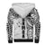 Samoa 685 Art Traditional Tattoo Pattern Sherpa Hoodie White Color