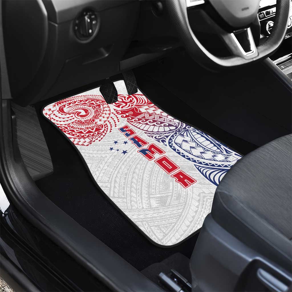 Samoa 685 Art Traditional Tattoo Pattern Car Mats Gradient Color LT03 - Polynesian Pride