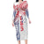 Samoa 685 Art Traditional Tattoo Pattern Family Matching Long Sleeve Bodycon Dress and Hawaiian Shirt Gradient Color