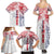 Samoa 685 Art Traditional Tattoo Pattern Family Matching Summer Maxi Dress and Hawaiian Shirt Gradient Color