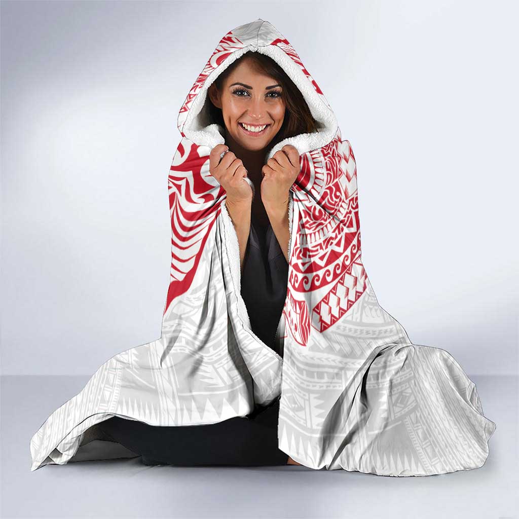Samoa 685 Art Traditional Tattoo Pattern Hooded Blanket Gradient Color LT03 - Polynesian Pride