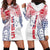 Samoa 685 Art Traditional Tattoo Pattern Hoodie Dress Gradient Color