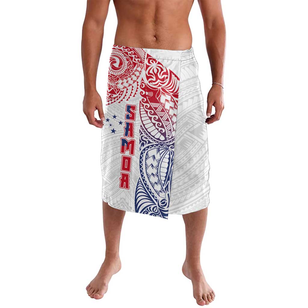 Samoa 685 Art Traditional Tattoo Pattern Lavalava Gradient Color LT03 White - Polynesian Pride