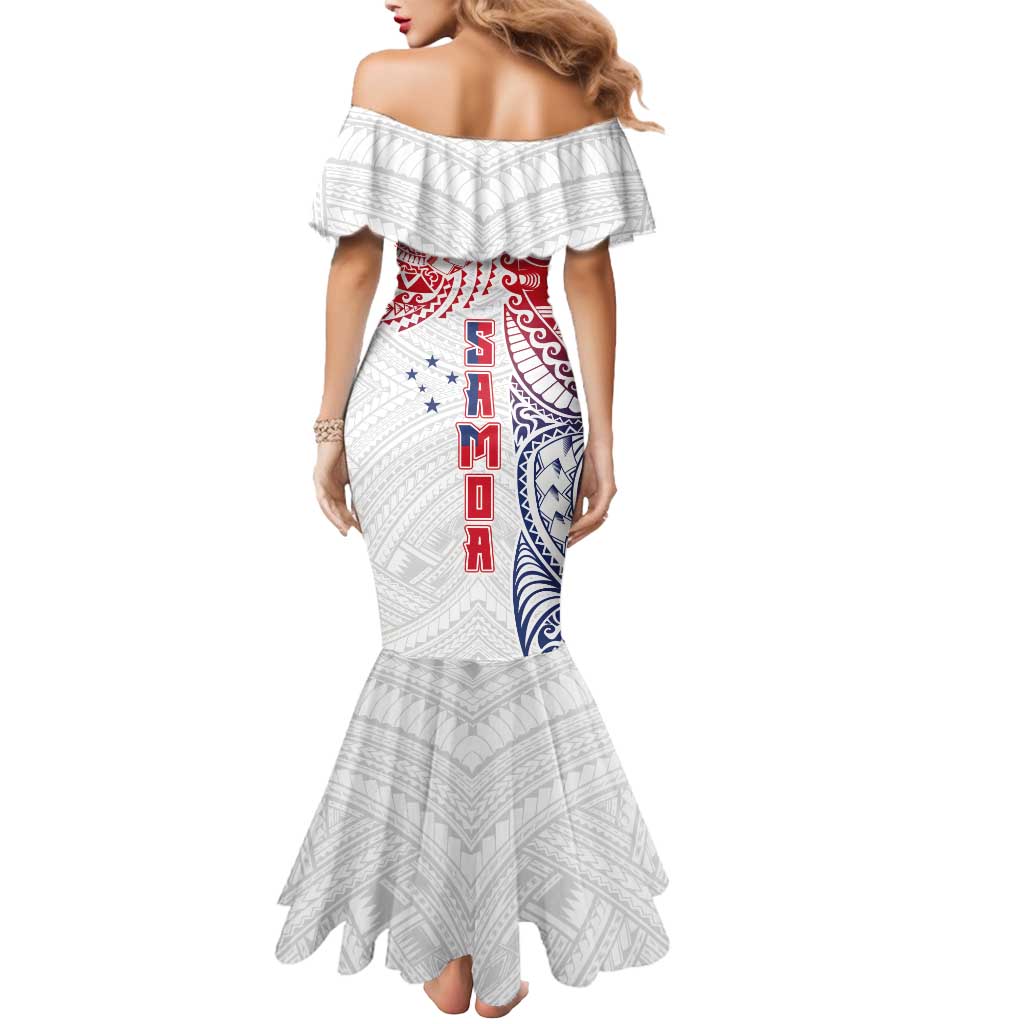 Samoa 685 Art Traditional Tattoo Pattern Mermaid Dress Gradient Color LT03 - Polynesian Pride