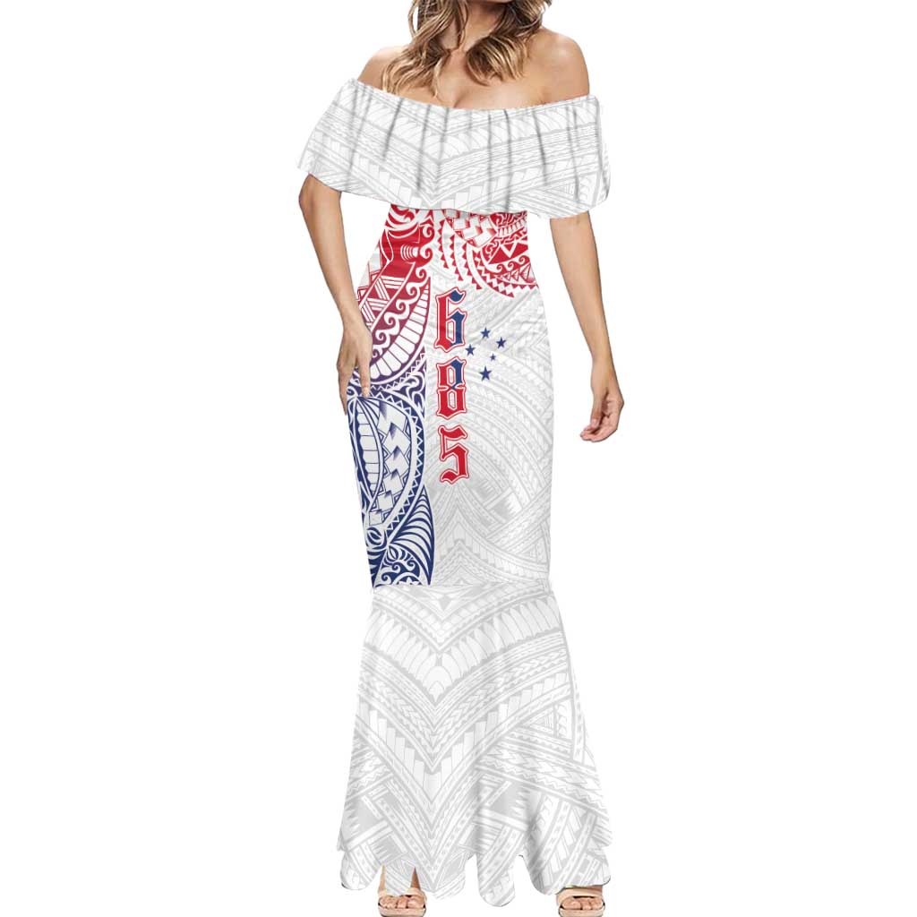 Samoa 685 Art Traditional Tattoo Pattern Mermaid Dress Gradient Color LT03 - Polynesian Pride