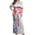 Samoa 685 Art Traditional Tattoo Pattern Off Shoulder Maxi Dress Gradient Color