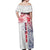 Samoa 685 Art Traditional Tattoo Pattern Off Shoulder Maxi Dress Gradient Color