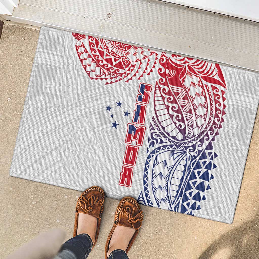 Samoa 685 Art Traditional Tattoo Pattern Rubber Doormat Gradient Color LT03 - Polynesian Pride