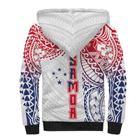 Samoa 685 Art Traditional Tattoo Pattern Sherpa Hoodie Gradient Color LT03 - Polynesian Pride