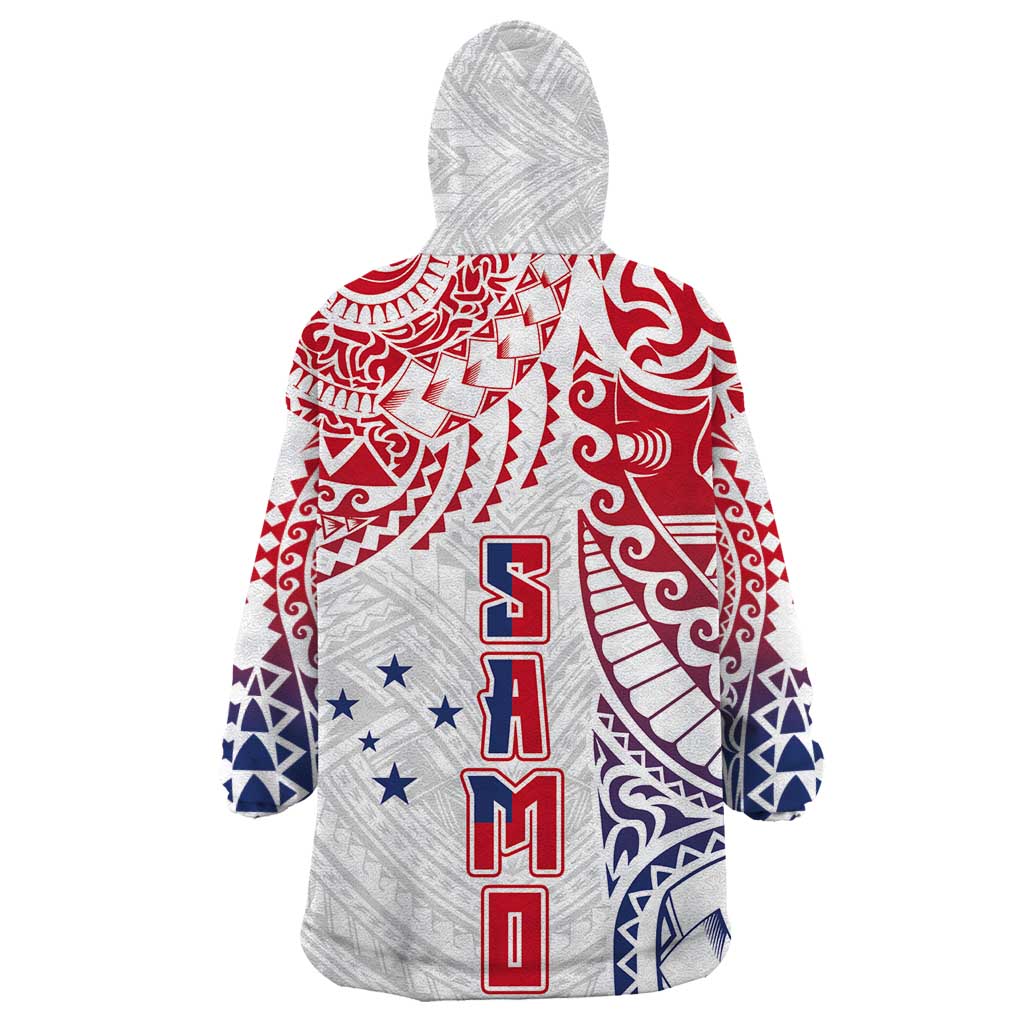 Samoa 685 Art Traditional Tattoo Pattern Wearable Blanket Hoodie Gradient Color LT03 - Polynesian Pride