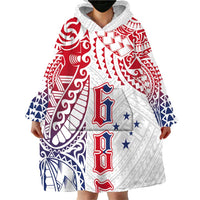 Samoa 685 Art Traditional Tattoo Pattern Wearable Blanket Hoodie Gradient Color LT03 - Polynesian Pride