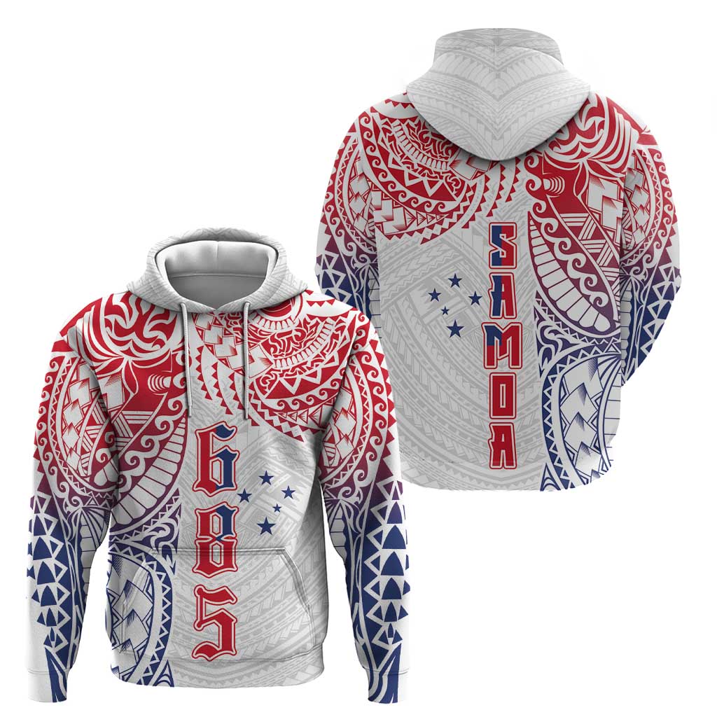 Samoa 685 Art Traditional Tattoo Pattern Zip Hoodie Gradient Color LT03 - Polynesian Pride