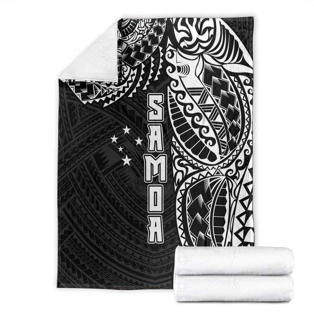 Samoa 685 Art Traditional Tattoo Pattern Blanket Black Color LT03 - Polynesian Pride