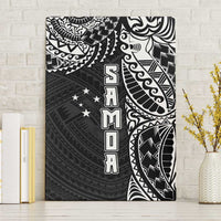 Samoa 685 Art Traditional Tattoo Pattern Canvas Wall Art Black Color LT03 Without Frame Black - Polynesian Pride