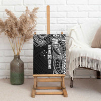 Samoa 685 Art Traditional Tattoo Pattern Canvas Wall Art Black Color LT03 - Polynesian Pride