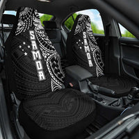 Samoa 685 Art Traditional Tattoo Pattern Car Seat Cover Black Color LT03 One Size Black - Polynesian Pride