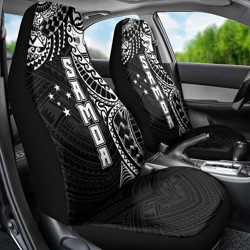 Samoa 685 Art Traditional Tattoo Pattern Car Seat Cover Black Color LT03 - Polynesian Pride