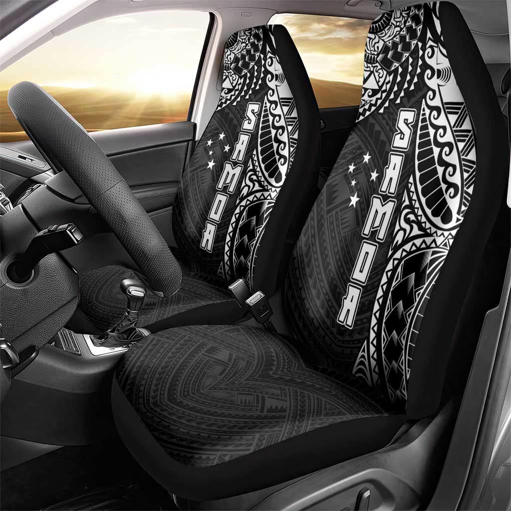 Samoa 685 Art Traditional Tattoo Pattern Car Seat Cover Black Color LT03 - Polynesian Pride