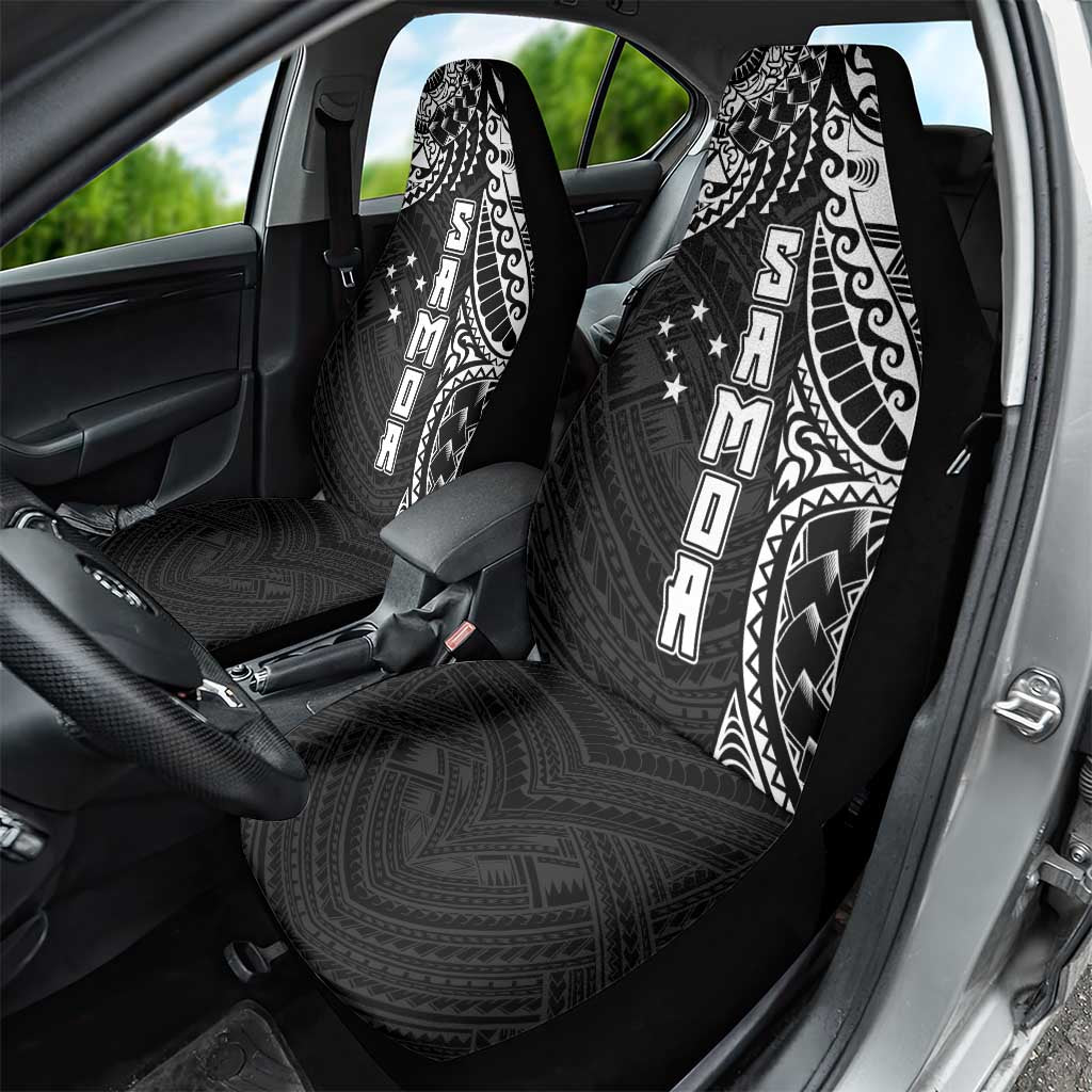 Samoa 685 Art Traditional Tattoo Pattern Car Seat Cover Black Color LT03 - Polynesian Pride