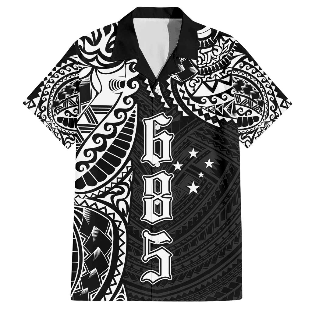 Samoa 685 Art Traditional Tattoo Pattern Hawaiian Shirt Black Color LT03 Black - Polynesian Pride