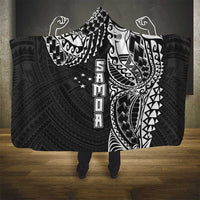 Samoa 685 Art Traditional Tattoo Pattern Hooded Blanket Black Color LT03 - Polynesian Pride