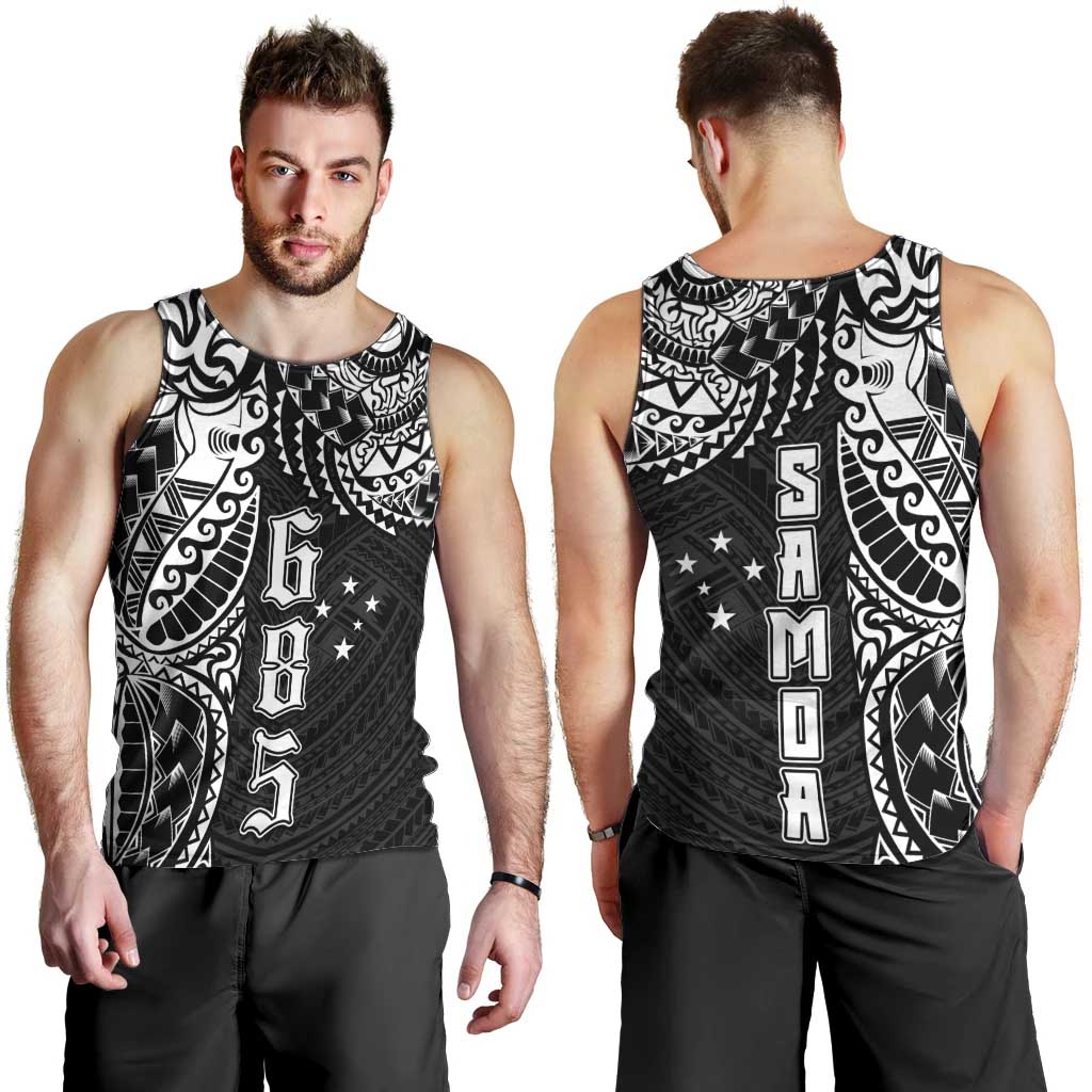 Samoa 685 Art Traditional Tattoo Pattern Men Tank Top Black Color LT03 - Polynesian Pride