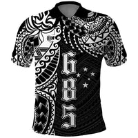 Samoa 685 Art Traditional Tattoo Pattern Polo Shirt Black Color LT03 Black - Polynesian Pride