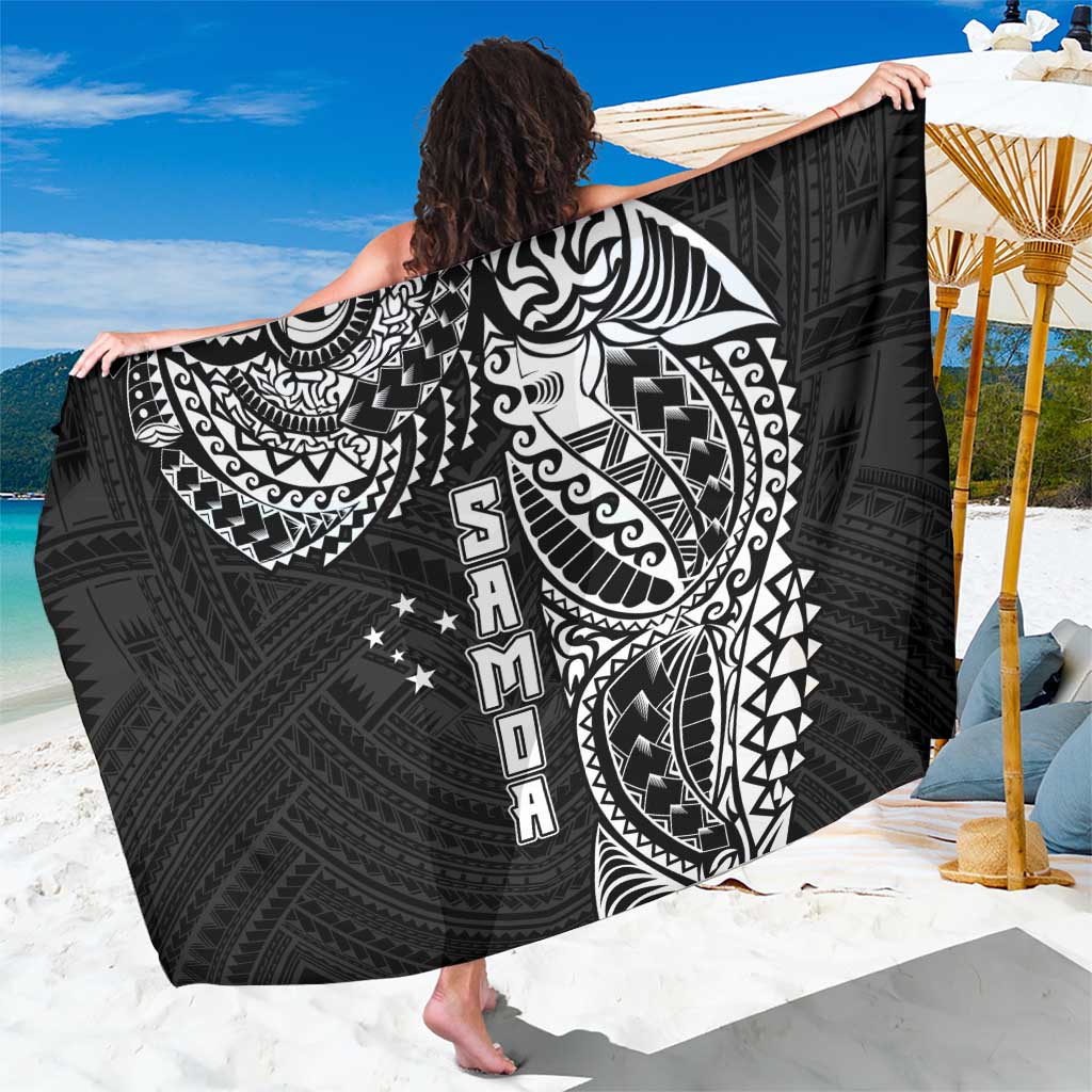 Samoa 685 Art Traditional Tattoo Pattern Sarong Black Color LT03 One Size 44 x 66 inches Black - Polynesian Pride