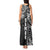 Samoa 685 Art Traditional Tattoo Pattern Tank Maxi Dress Black Color