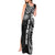 Samoa 685 Art Traditional Tattoo Pattern Tank Maxi Dress Black Color