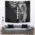 Samoa 685 Art Traditional Tattoo Pattern Tapestry Black Color