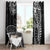 Samoa 685 Art Traditional Tattoo Pattern Window Curtain Black Color