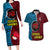 Bintangor Goroka Lahanis Rugby Couples Matching Long Sleeve Bodycon Dress and Hawaiian Shirt Papua New Guinea Polynesian Tattoo LT03 Red - Polynesian Pride