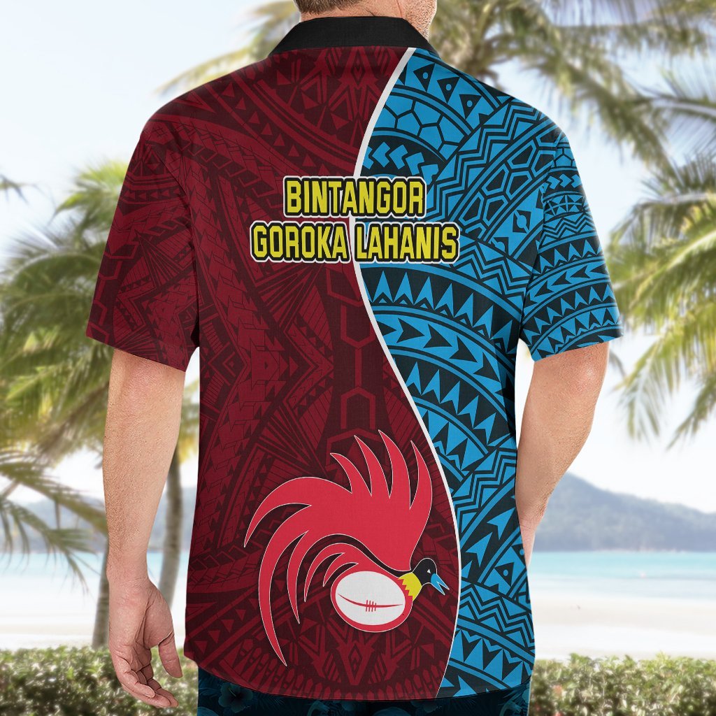 Bintangor Goroka Lahanis Rugby Hawaiian Shirt Papua New Guinea Polynesian Tattoo LT03 - Polynesian Pride