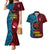 Custom Bintangor Goroka Lahanis Rugby Couples Matching Mermaid Dress and Hawaiian Shirt Papua New Guinea Polynesian Tattoo LT03 Red - Polynesian Pride