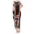 Vanuatu Christmas Tank Maxi Dress Polynesian Tribal Snow Style LT03 Women Black - Polynesian Pride