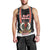 Personalised Vanuatu Christmas Men Tank Top Polynesian Tribal Snow Style LT03 - Polynesian Pride