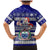 Samoa Christmas Family Matching Mermaid Dress and Hawaiian Shirt The Santa Coat of Arms with Samoa Bracelet Pattern LT03 - Polynesian Pride