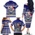 Samoa Christmas Family Matching Off Shoulder Long Sleeve Dress and Hawaiian Shirt The Santa Coat of Arms with Samoa Bracelet Pattern LT03 - Polynesian Pride