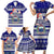 Samoa Christmas Family Matching Short Sleeve Bodycon Dress and Hawaiian Shirt The Santa Coat of Arms with Samoa Bracelet Pattern LT03 - Polynesian Pride